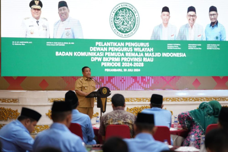 Pengurus BKPRMI Riau Dikukuhkan, Ini Pesan Pj Gubri