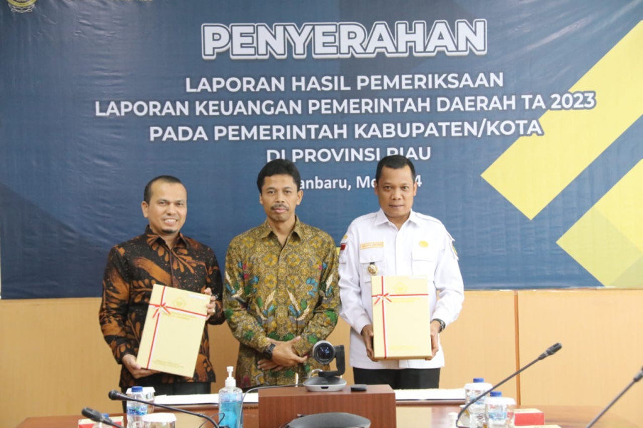 Delapan Kali Beruntun, Pemko Pekanbaru Kembali Terima WTP dari BPK Riau