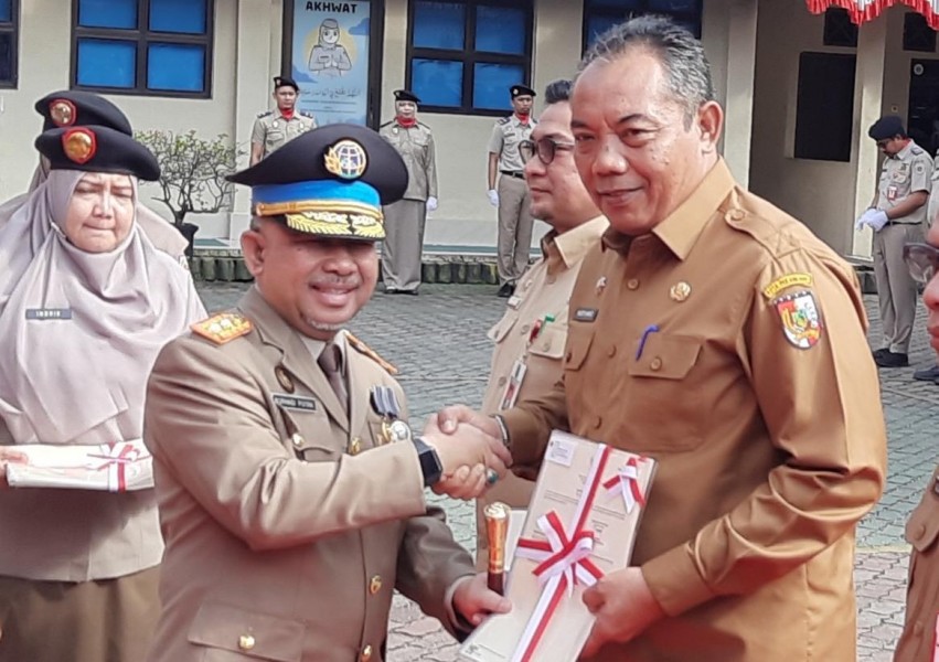 Pemko Pekanbaru Terima Sertfikat Aset Bidang Tanah Pada Momen Hantaru 2024