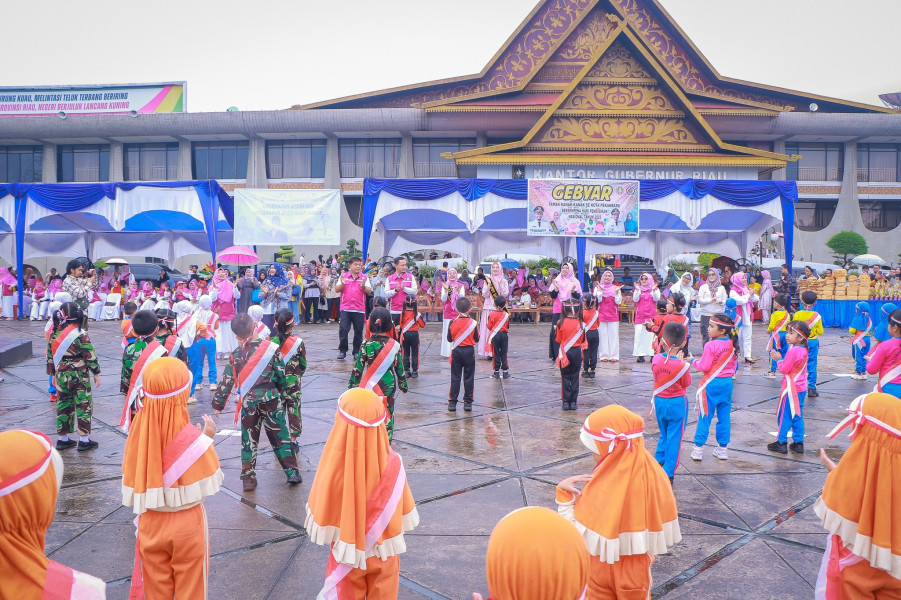 Walikota Pekanbaru Buka Acara Gebyar TK Se-Kota Pekanbaru