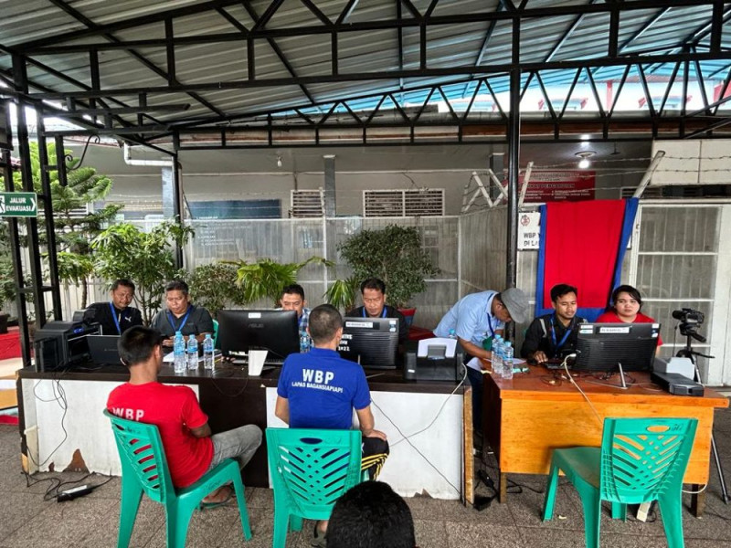Polres Rohil Fasilitasi Perekaman KTP untuk Napi Agar Bisa Mencoblos