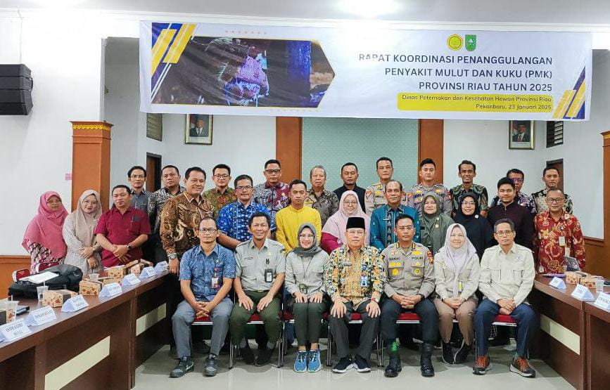 Dinas PKH Riau Rakor Bersama Kementerian Pertanian Bahas Soal PMK