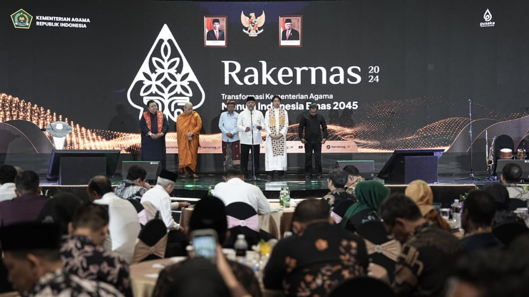 Doa Enam Agama Buka Rakernas Kemenag 2024