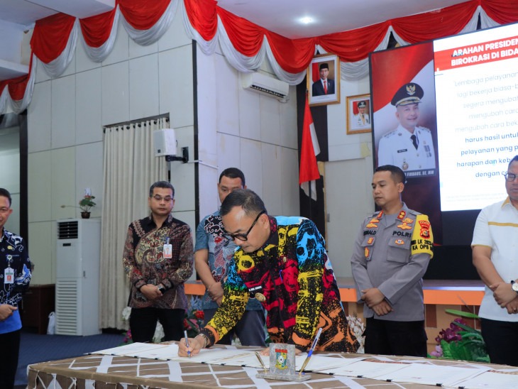 Pj Bupati Soft Launching Mall Pelayanan Publik Kabupaten Kampar