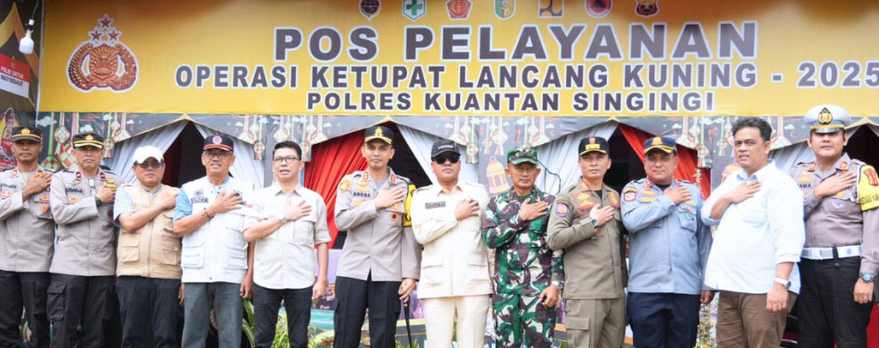 Bupati Kuansing Tinjau Posko Mudik Lebaran 2025
