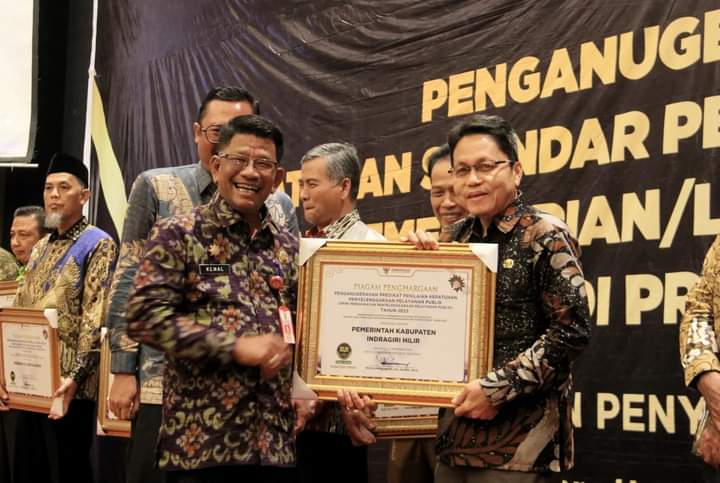 Pemkab Inhil Raih Penghargaan dari Ombudsman RI