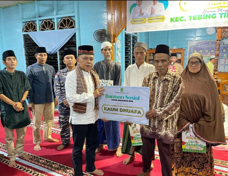 Safari Ramadan ke Desa Lukun, Bupati Asmar Sebut Pembangunan Jalan Poros akan Dilanjutkan Tahun ini