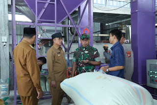 Pj Bupati Launching Optimalisasi Lahan Kodim 0314/Inhil Tahun 2024 di Sungai Batang